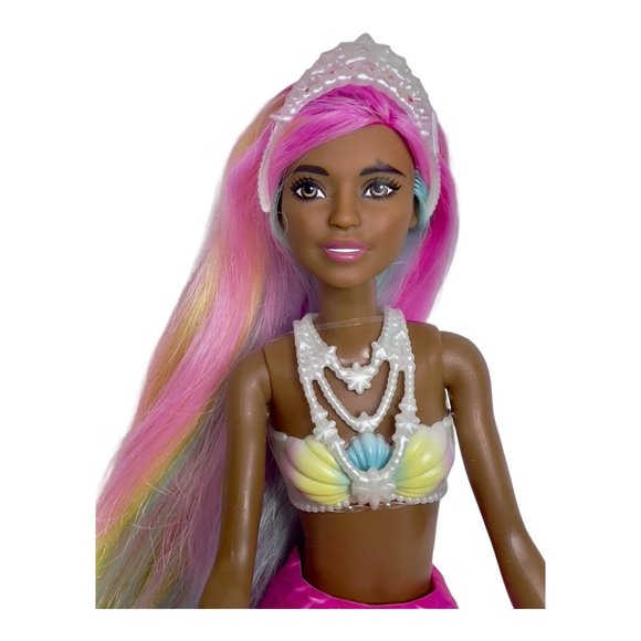 Barbie Dreamtopia Rainbow Magic Mermaid Doll Rainbow Hair Color Change - Picture 7 of 11